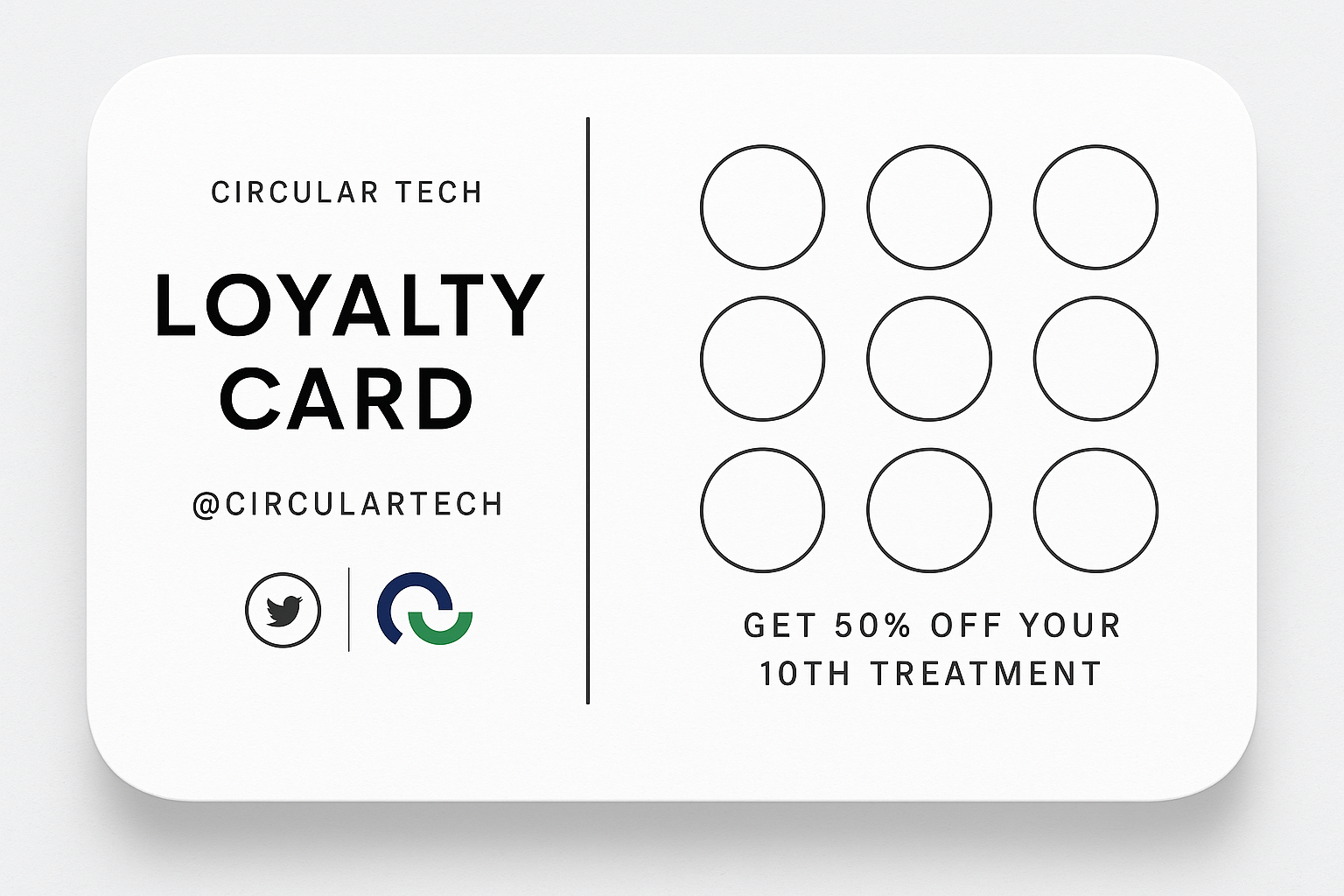 PAPER LOYALTY CARDS (500)
