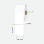 CALIBOR LABEL PLAIN PERM 100X150 1AC 1000/R 76MM