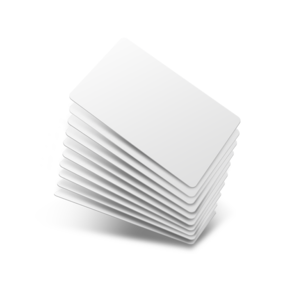 Stock Plastic Card CR80 - PVC White Matte 0.76mm (50)