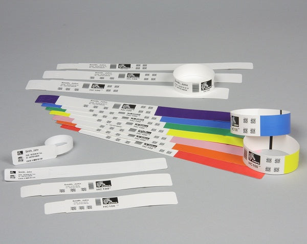 ZEBRA WRISTBAND POLYESTER DT 25X201 INFANT PLAIN ZEBRA WRISTBAND POLYESTER DT 25X201 INFANT PLAIN